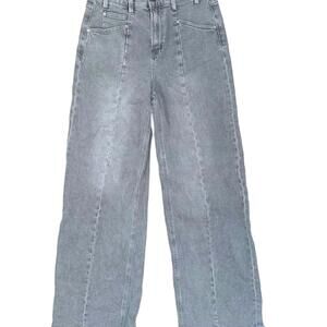 Scotch & Soda The Wave Light Grey Women's High Rise Wid Leg Jeans - 6/28
